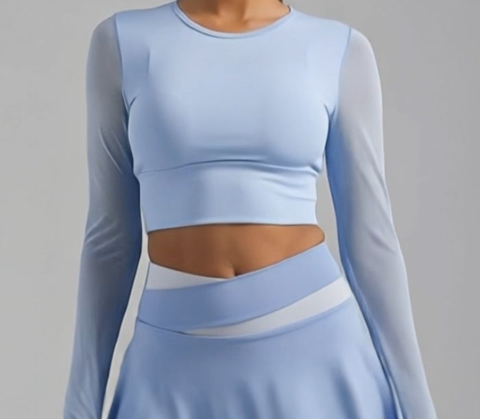 Women’s Three Piece Baby Blue Sportswear Set