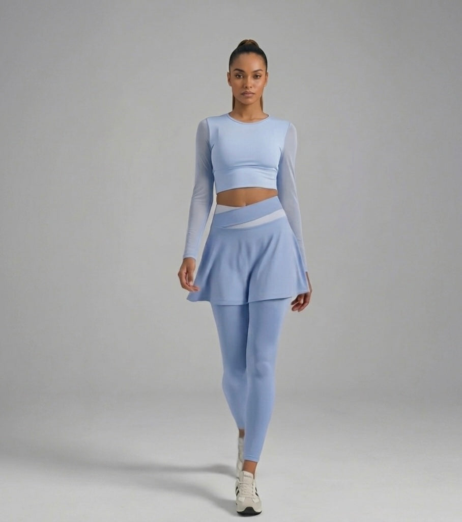 Women’s Three Piece Baby Blue Sportswear Set